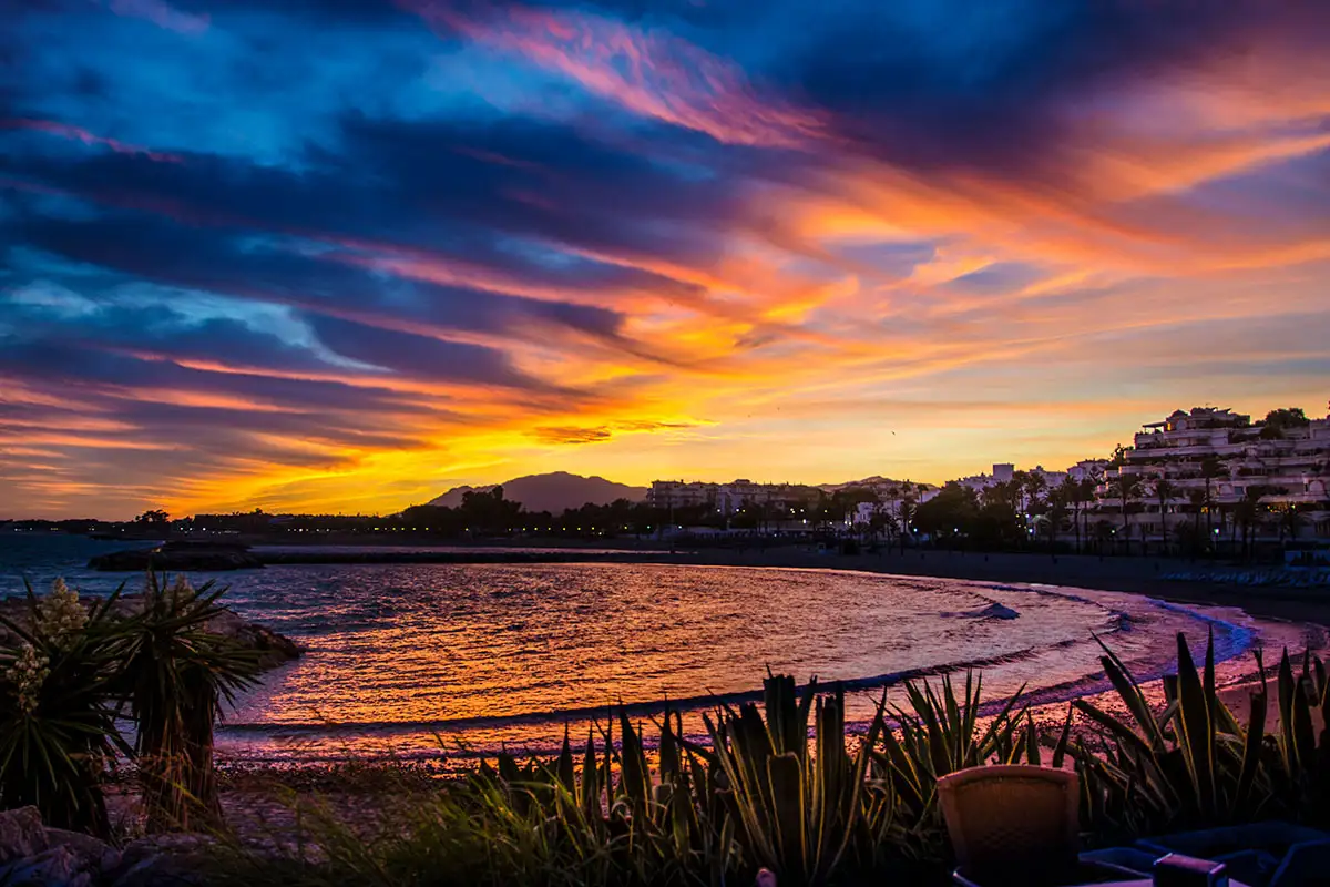 Sunset in Marbella