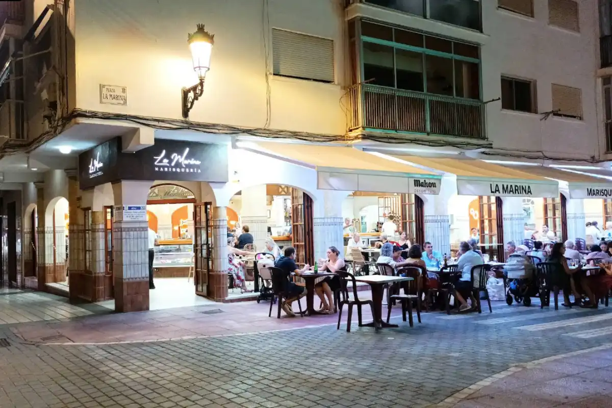 Marisqueria La Marina below Balcon de Europa