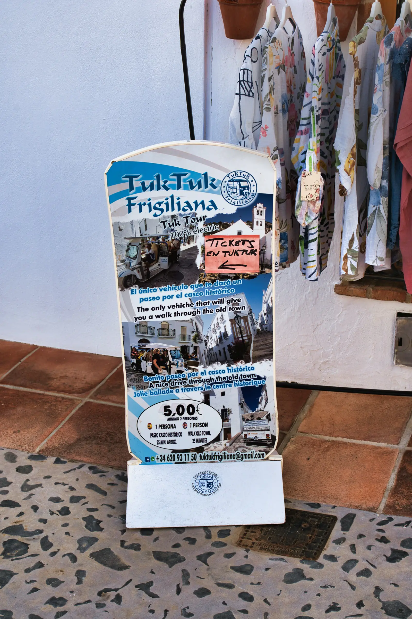Tuk-tuk prices in Frigiliana