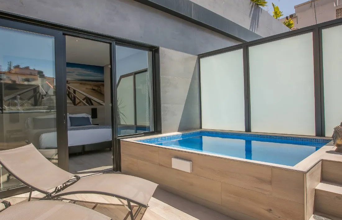 Hotel Bro adults-only boutique hotel with rooftop pool near Plaza de la Merced in Malaga