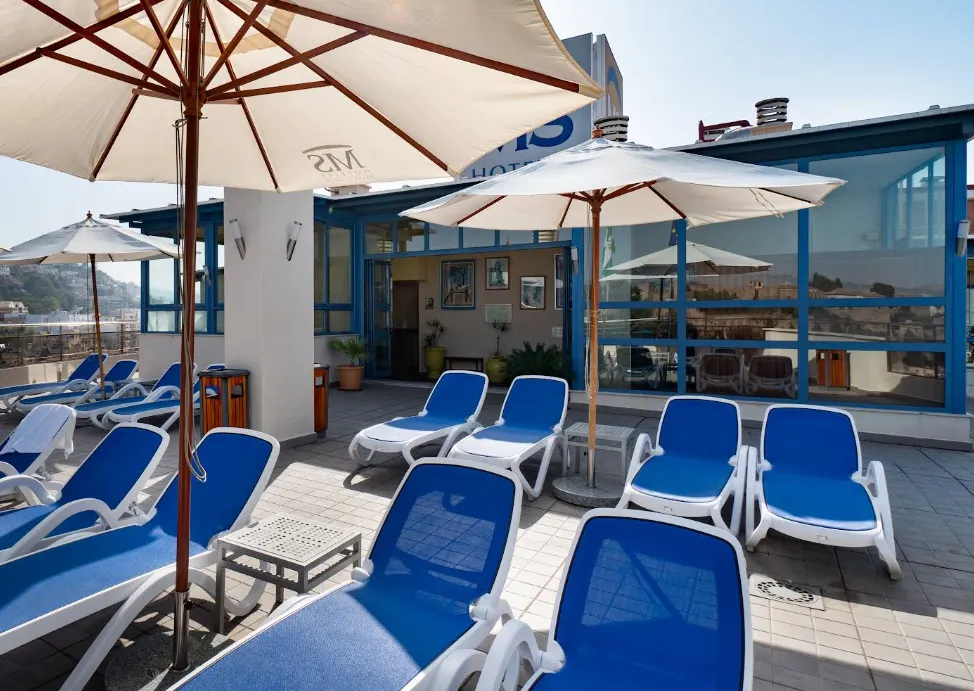 Hotel MS Maestranza modern beachfront hotel with balconies overlooking the Mediterranean in Malaga