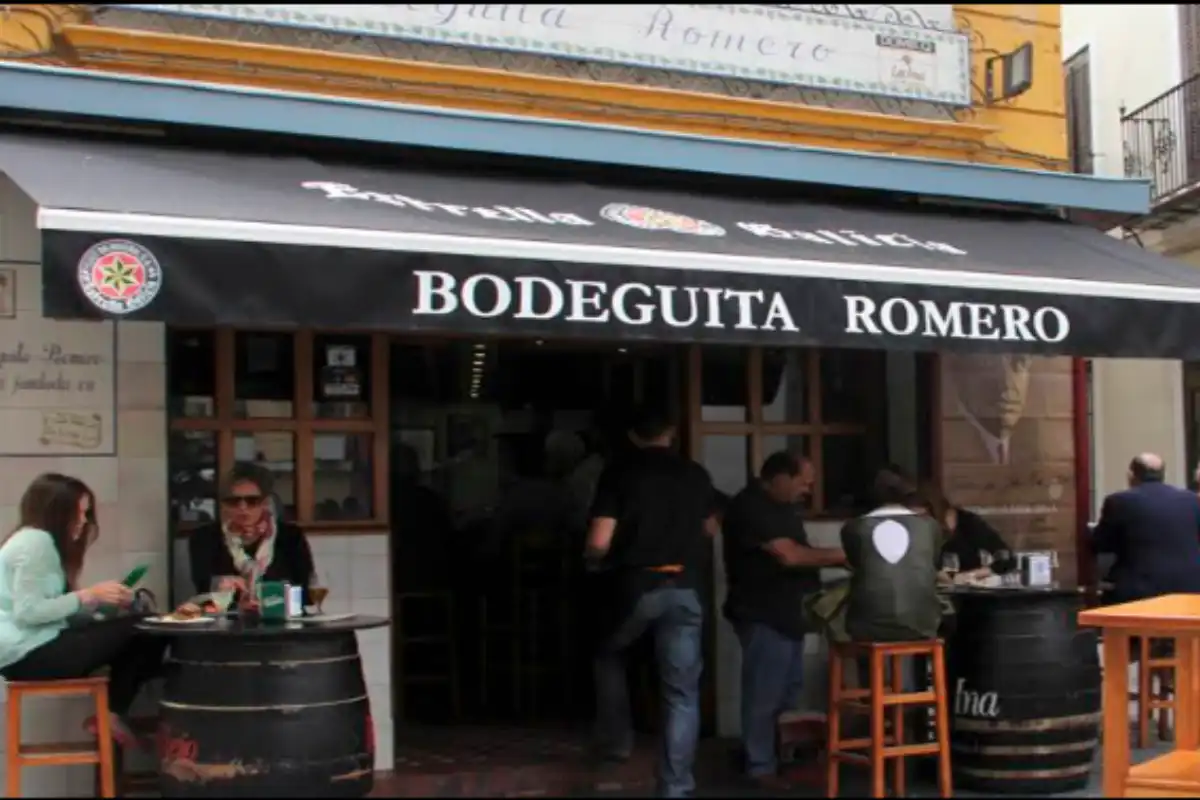 Bodeguita Romero, a standing-room tapas bar in Seville's centre.