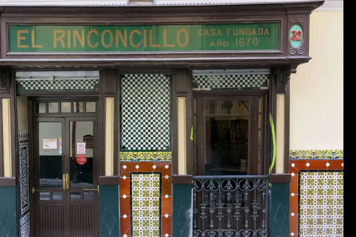 El Rinconcillo, Seville's oldest bar, in the Santa Catalina neighbourhood.