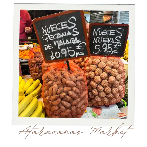 Atarazanas Market interior with stained glass window