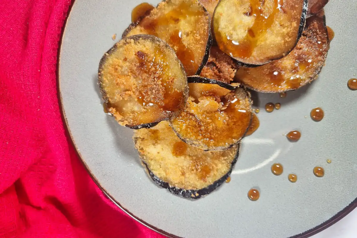 Berenjenas con miel fried eggplant with honey