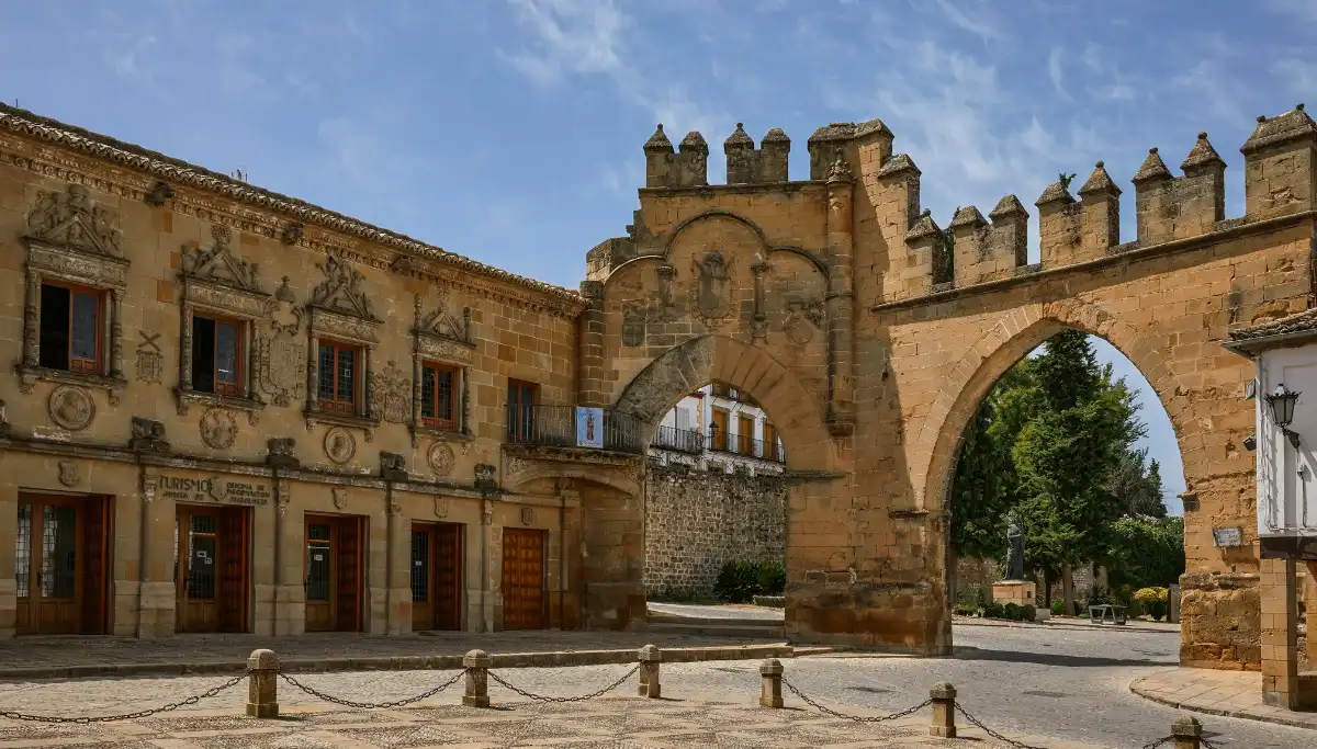 Baeza cathedral and historic streets