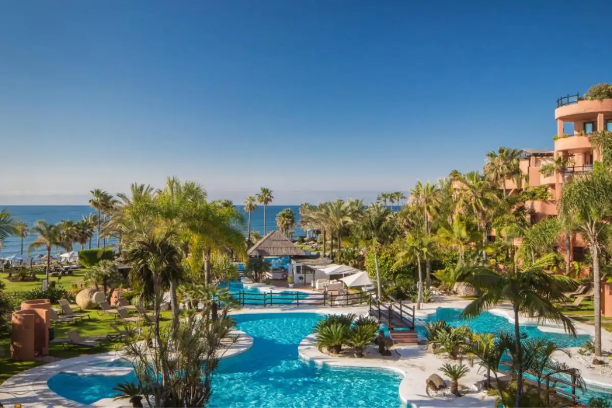 Kempinski Hotel Bahia beachfront gardens in Estepona