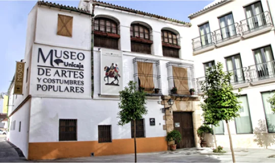 Facade of the Museum of Popular Arts and Costumes inside a 17th-century Malaga inn