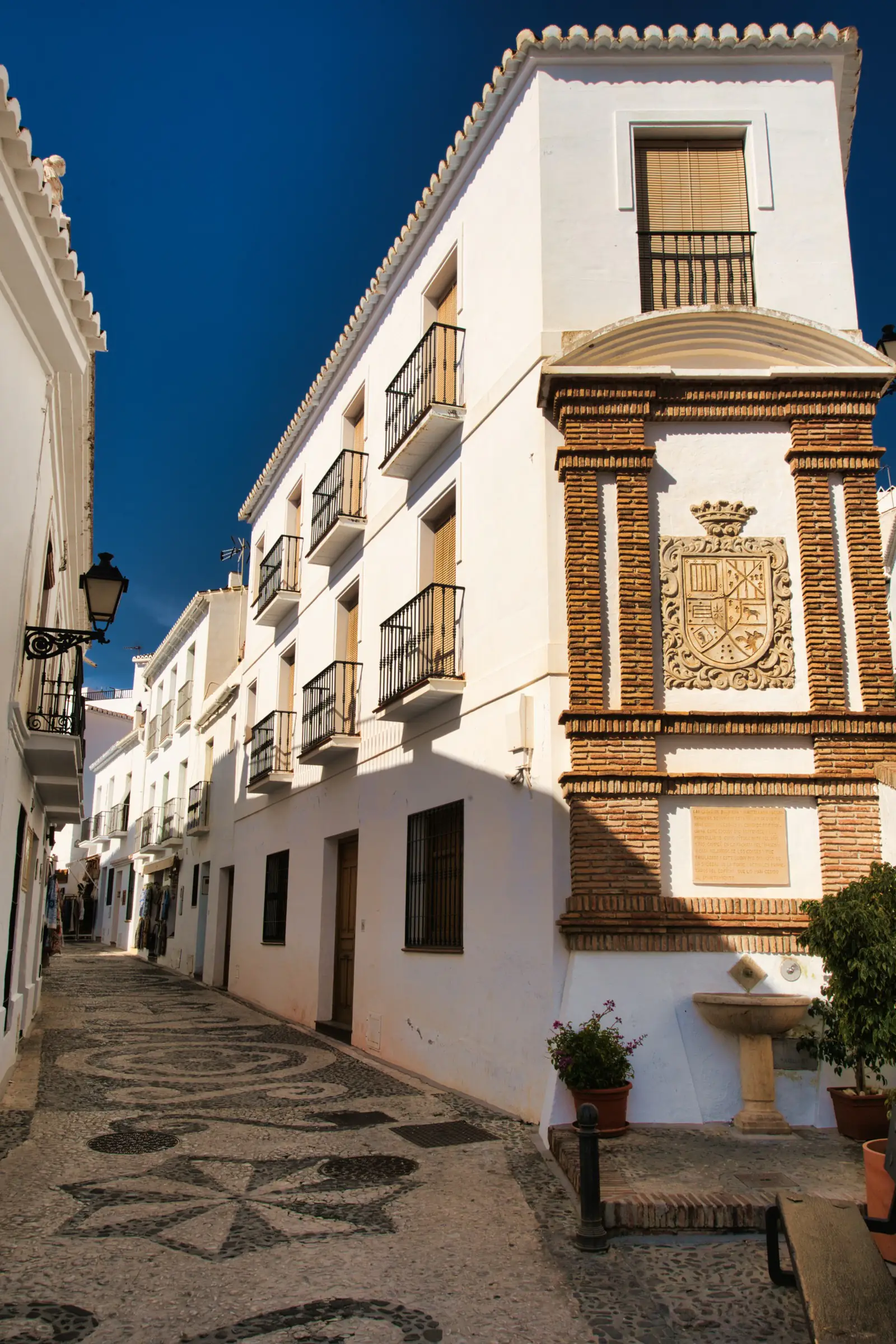 Decorated street in Frigiliana