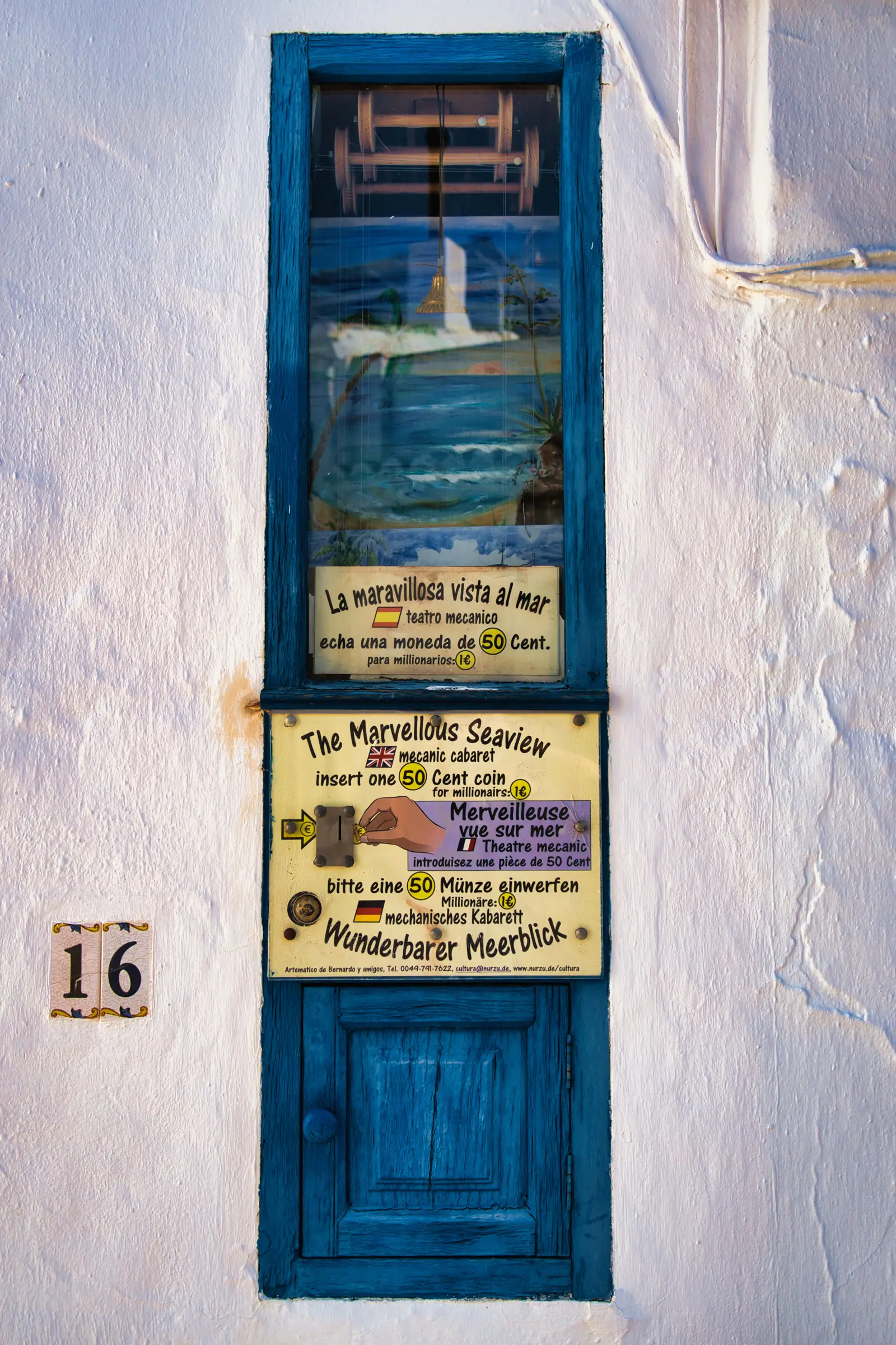 The marvellous seaview machine in Frigiliana