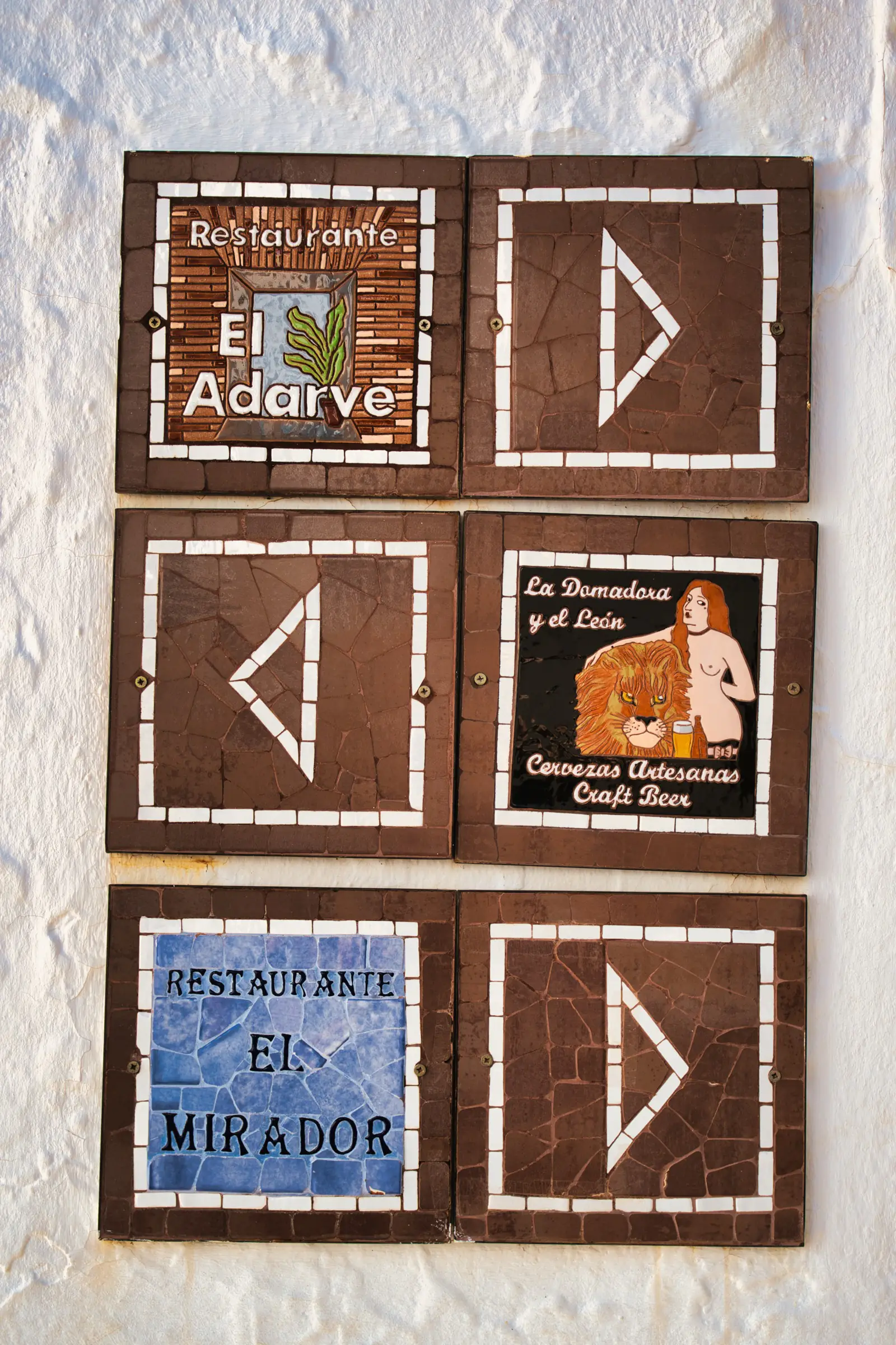 Historic ceramic tiles in Frigiliana
