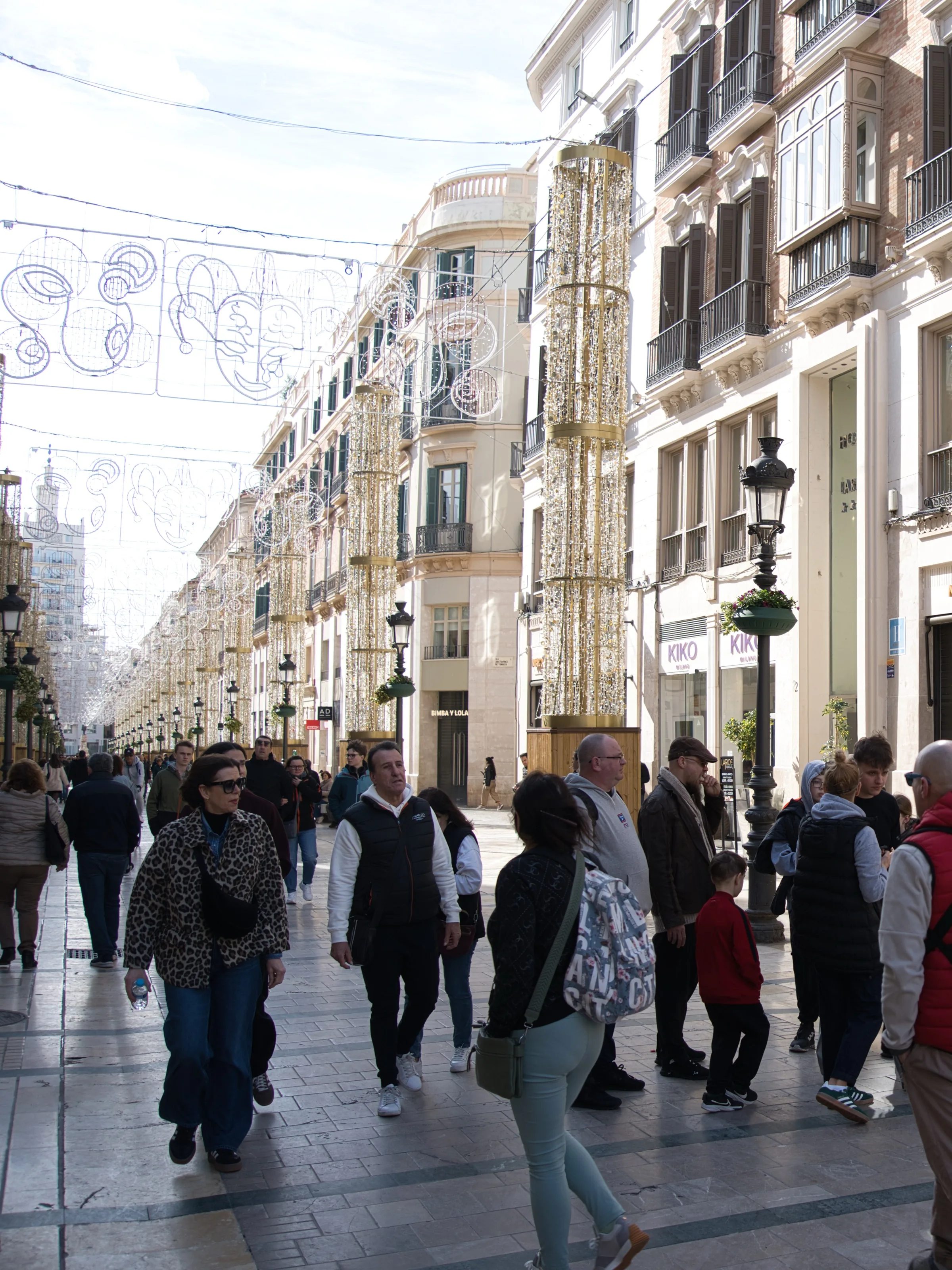 Calle Larios in spring
