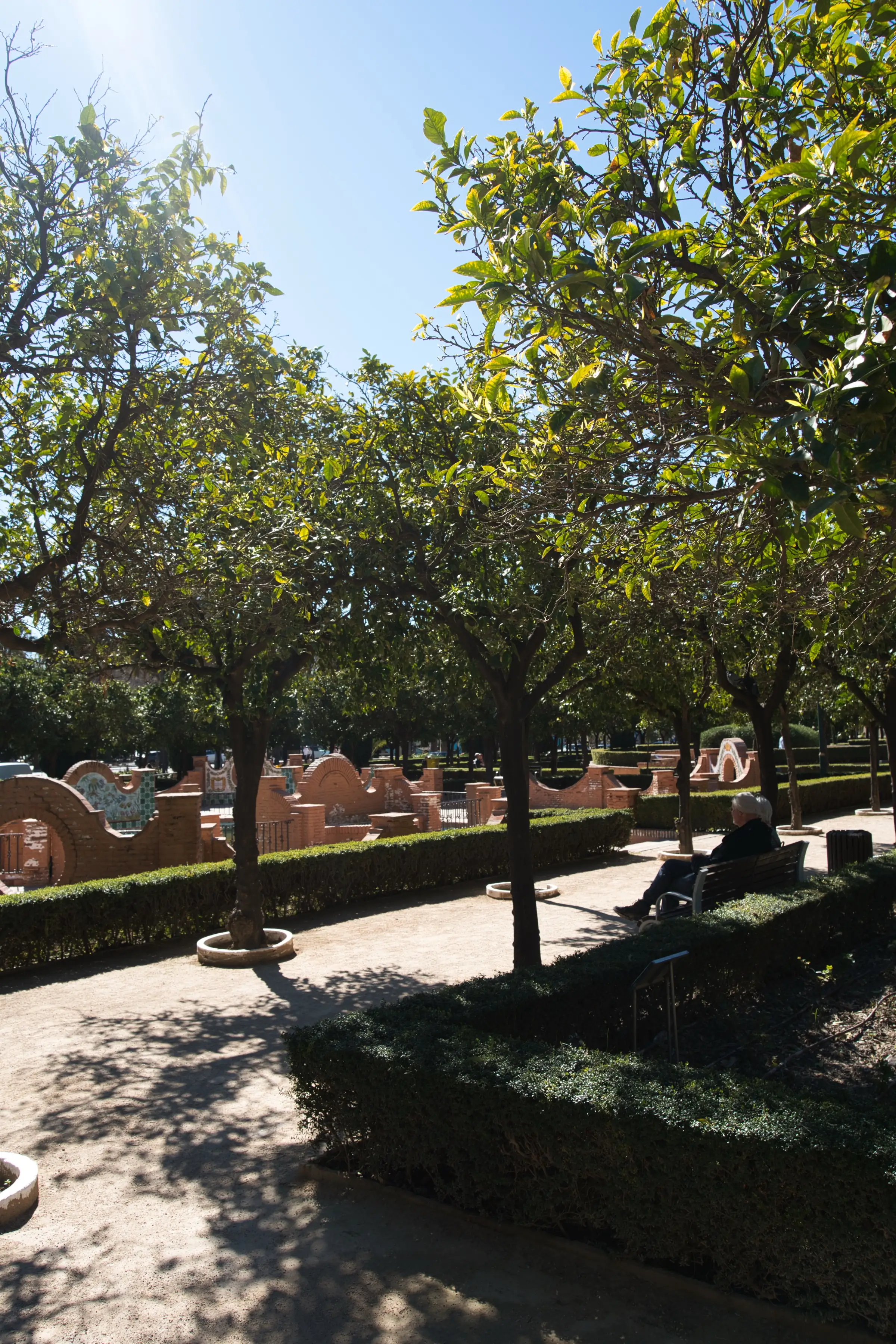 Lush spring gardens in Malaga