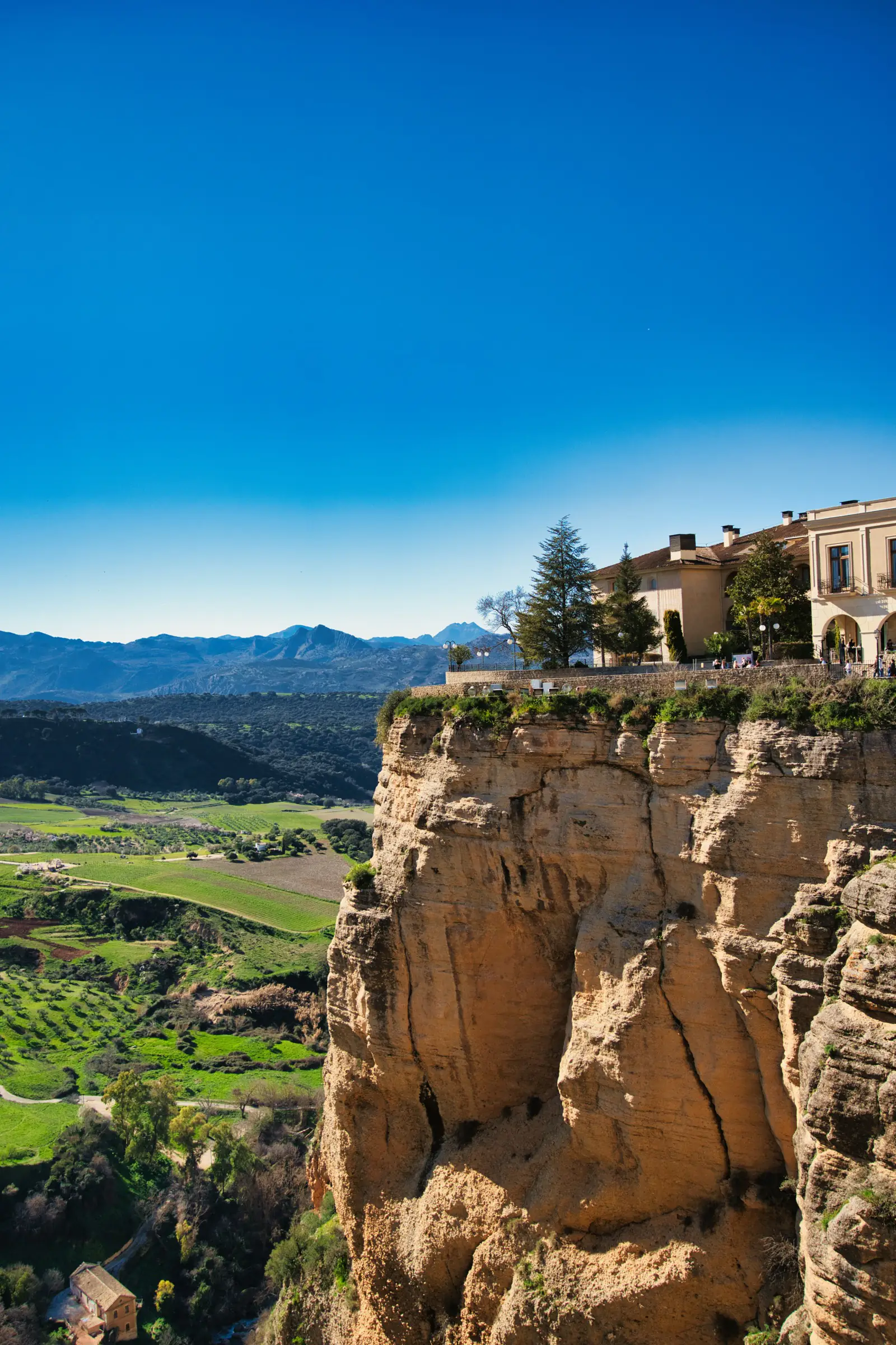 Viewpoint overlooking Ronda and the valley beyond.