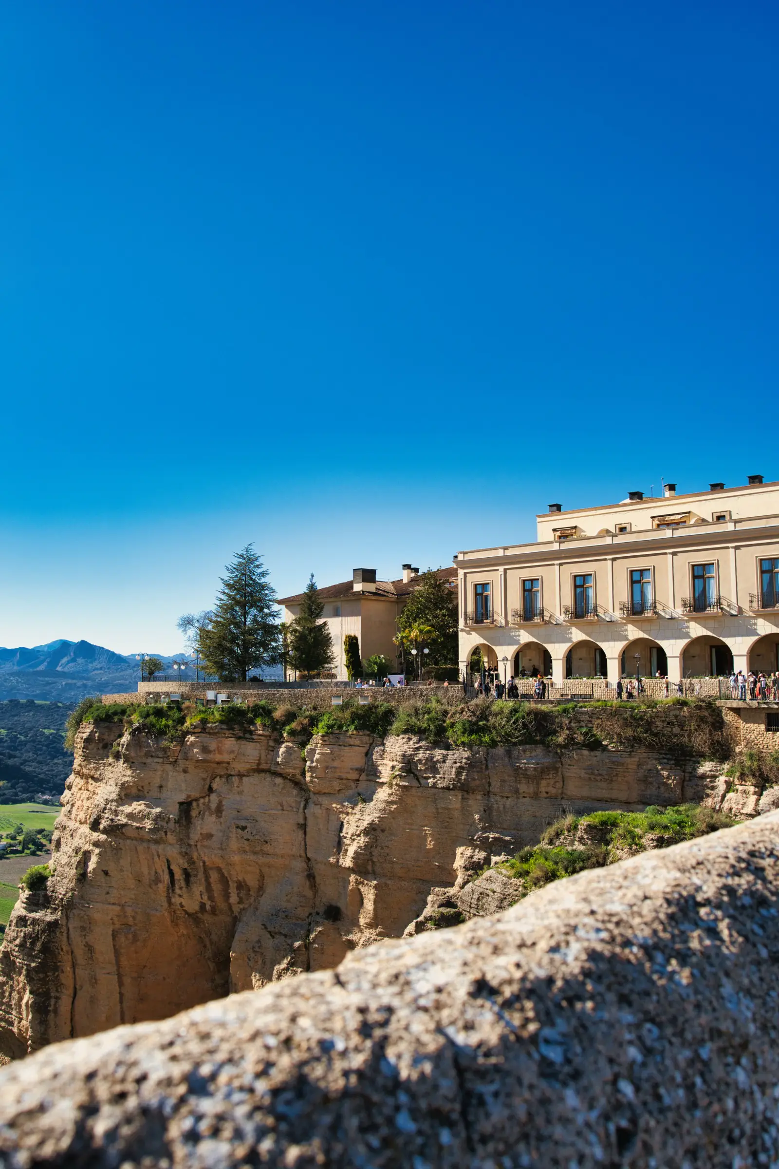 Evening view of Puente Nuevo in Ronda.